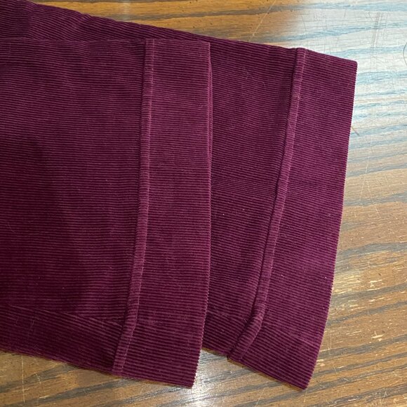 Vintage Dark Burgundy Corduroy Cotton Bootcut Pants for Women, NWOT - Picture 11 of 14